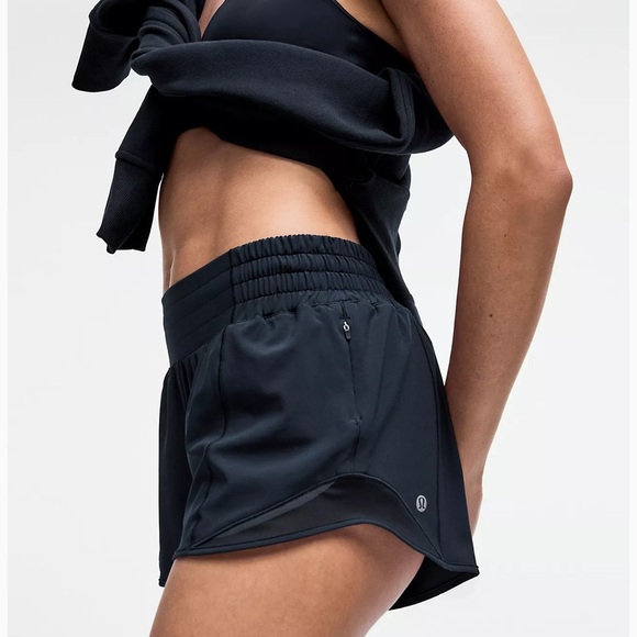 lululemon athletica Pants - LULULEMON hotty hot running shorts black size 2